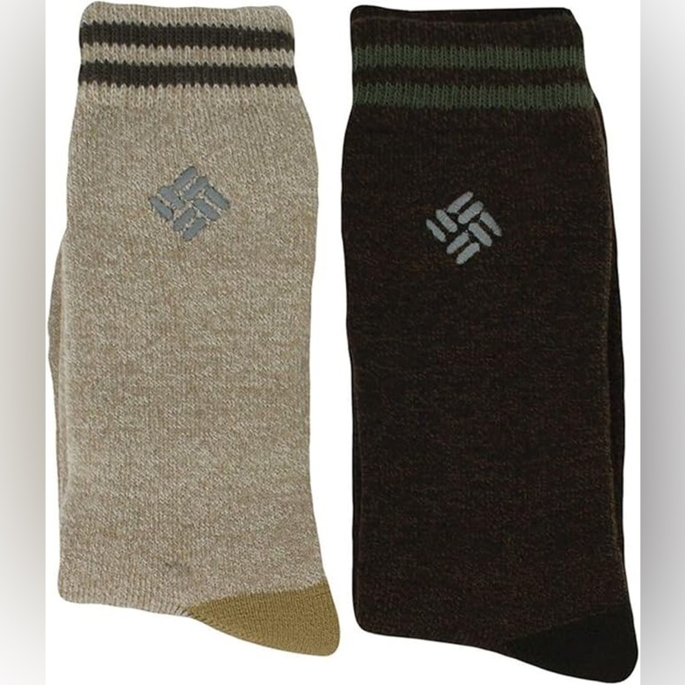 Columbia Men's Casual Socks - Brown & Tan